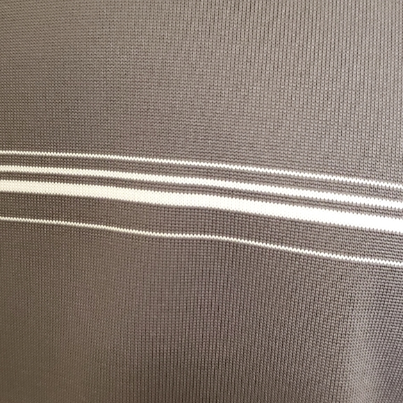 IJP DESIGN IAN POULTER Mens Polo Golf Shirt Grey w/ White Large - Picture 7 of 11